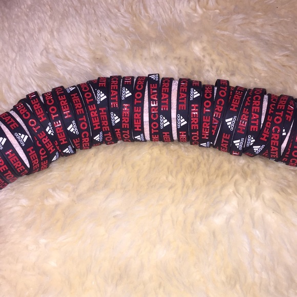 adidas Jewelry Nwot Unisex Adidas Rubber Bracelet 4 For Poshmark